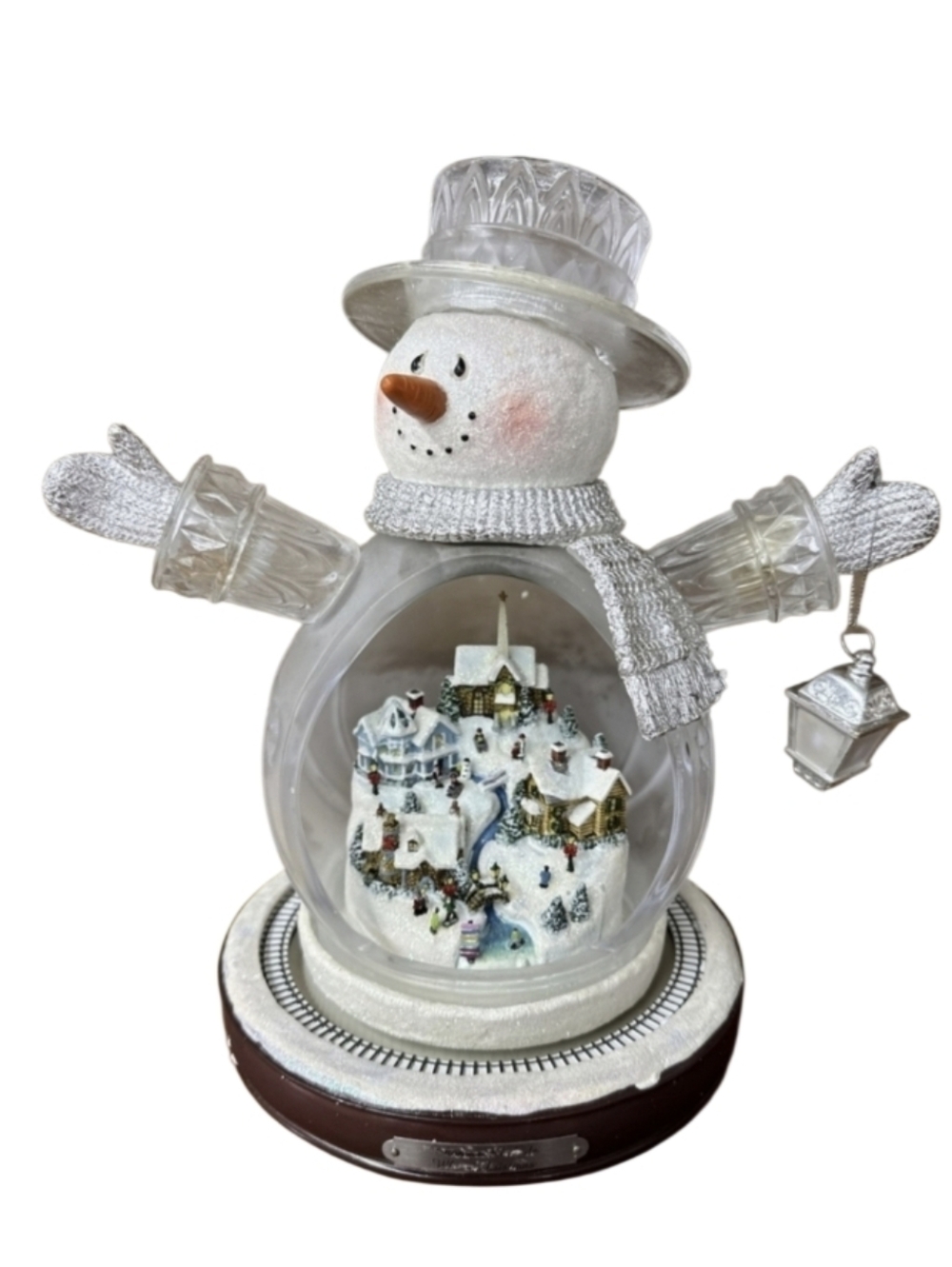 Thomas Kinkade x Bradford Editions White Christmas Masterpiece Edition Snowman